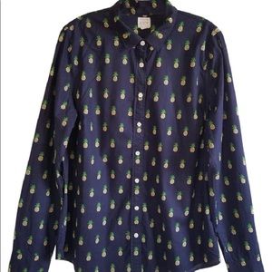 J. CREW Pineapple 🍍 Shirt